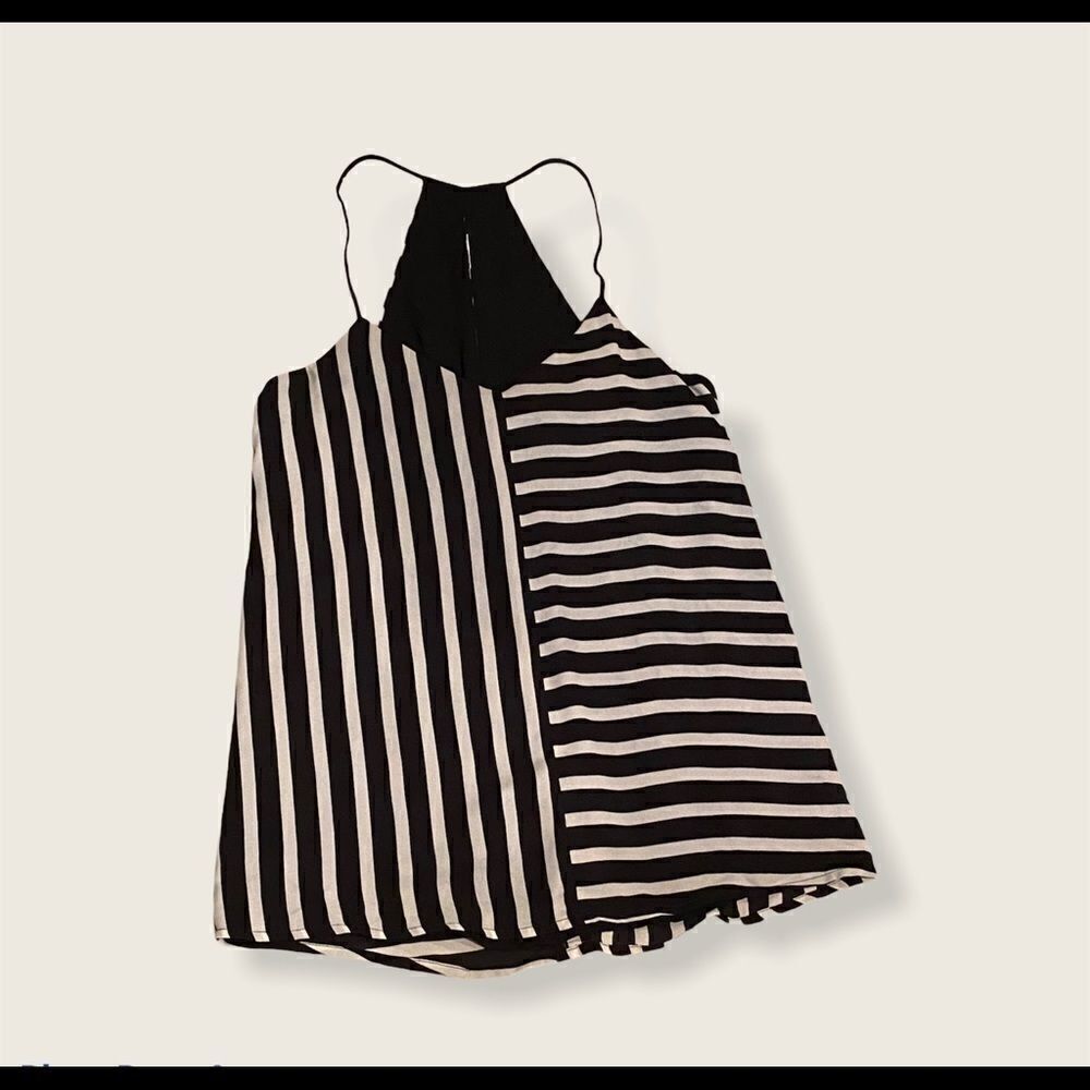 Express Barcelona Black/White Spaghetti Strap